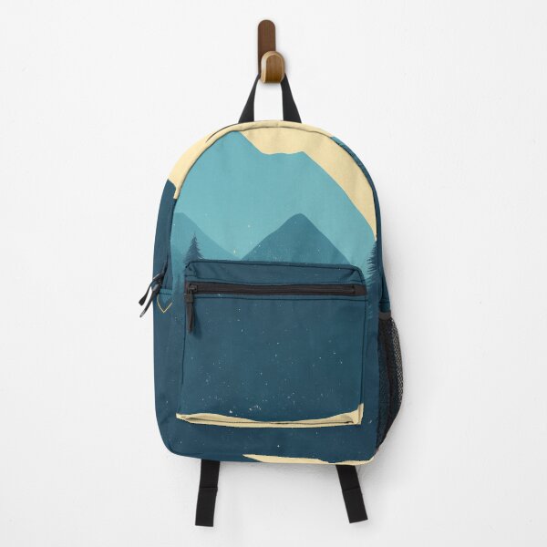 Item preview, Cozy Winter Cabin in Mountain Landscape - Minimalist Nature Art designed and sold by Retrocranio.