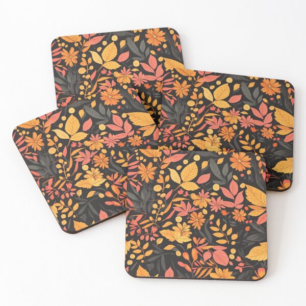 Item preview, Fall Florals and Leaves Pattern designed and sold by Laceyjae Digital Art.