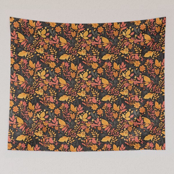 Item preview, Fall Florals and Leaves Pattern designed and sold by Laceyjae Digital Art.