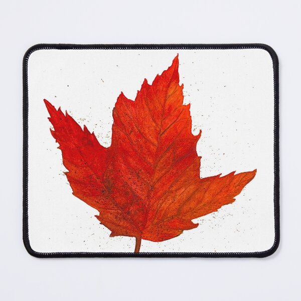 Item preview, Red and Orange Maple Leaf designed and sold by Lisa Neuman Watercolors.