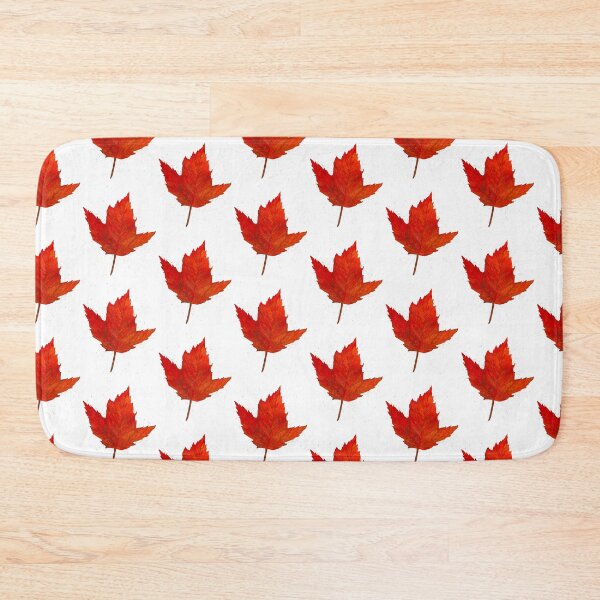 Item preview, Red and Orange Maple Leaf designed and sold by Lisa Neuman Watercolors.
