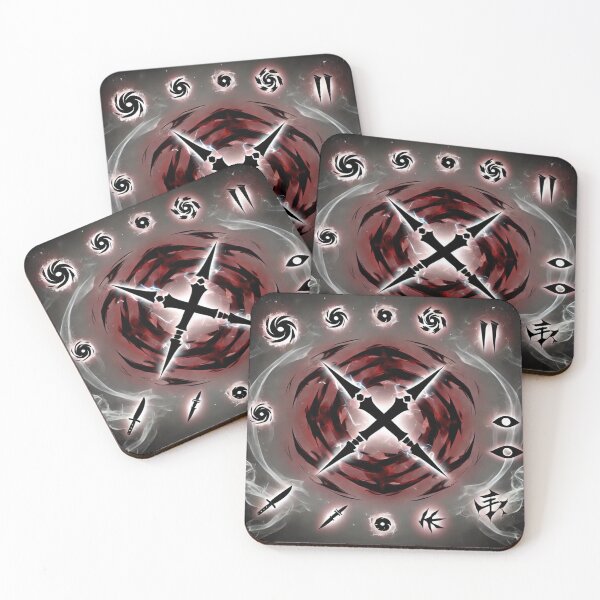 Item preview, FF14 Ninja Dual Daggers with Shadowy Symbols | Final Fantasy XIV Art Print designed and sold by Chocobo Charm Emporium.