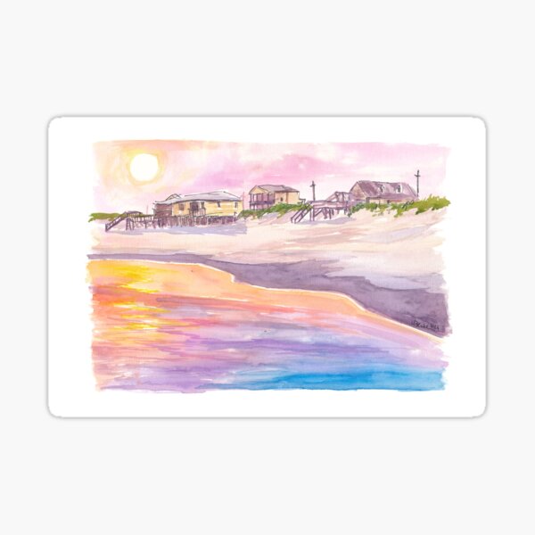 Item preview, Lonely Topsail Island Late Afternoon Beach Scene in North Carolina designed and sold by artshop77.