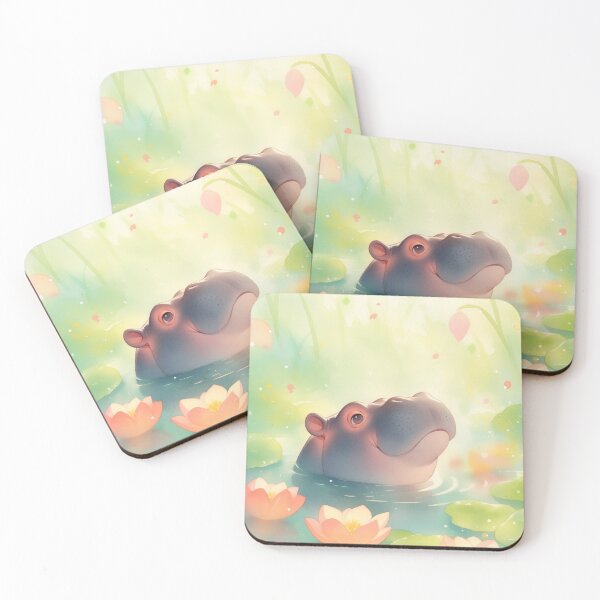 Item preview, Hippo Floral Pond Hideaway in the Forest designed and sold by AshiraCreations.