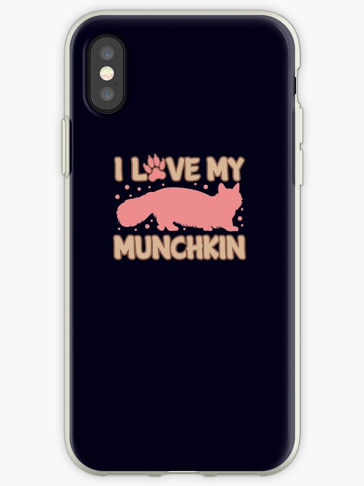 ‘Love My Munchkin Cat ’ iPhone Case by Dogvills