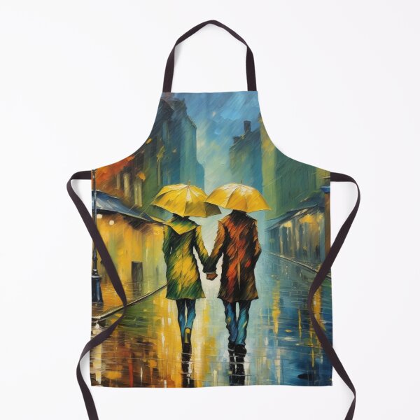 Item preview, Anime Couple Holding Hands in the Rain designed and sold by MarkLines.