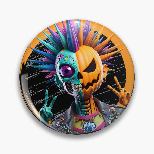 Item preview, Calabaza-esqueleto mohawk designed and sold by OMdesign10.