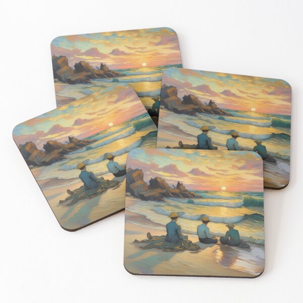 Item preview, Anime Characters Relaxing on the Beach designed and sold by MarkLines.