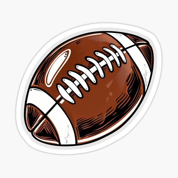 Item preview, Football Sticker designed and sold by ArtHavenDesign.