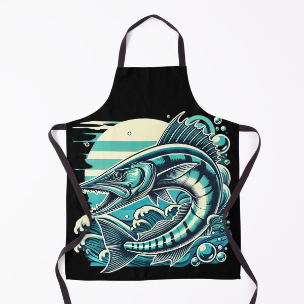 Item preview,  Fierce Barracuda: Ocean Predator in Motion. designed and sold by Linework Studio.