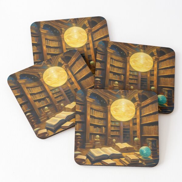Item preview, Anime Library with Magical Books designed and sold by MarkLines.