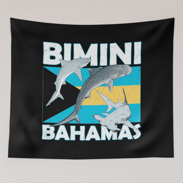 Item preview, Bimini Bahamas Hammerhead Tiger Shark designed and sold by NicGrayGraphic.