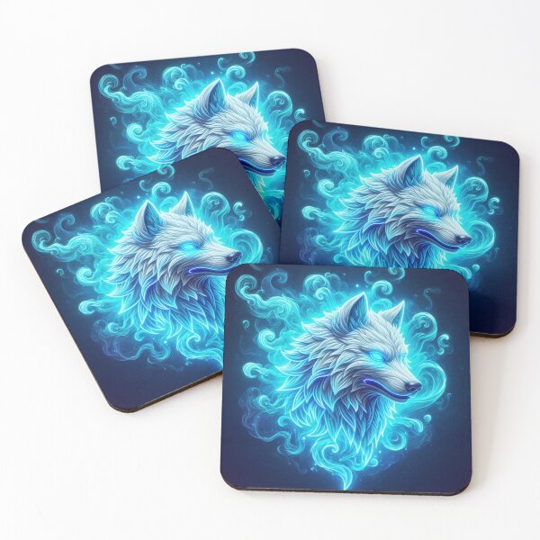 Item preview, Ice Wolf Head Neon  Blue Eyes   designed and sold by Yas_oma.