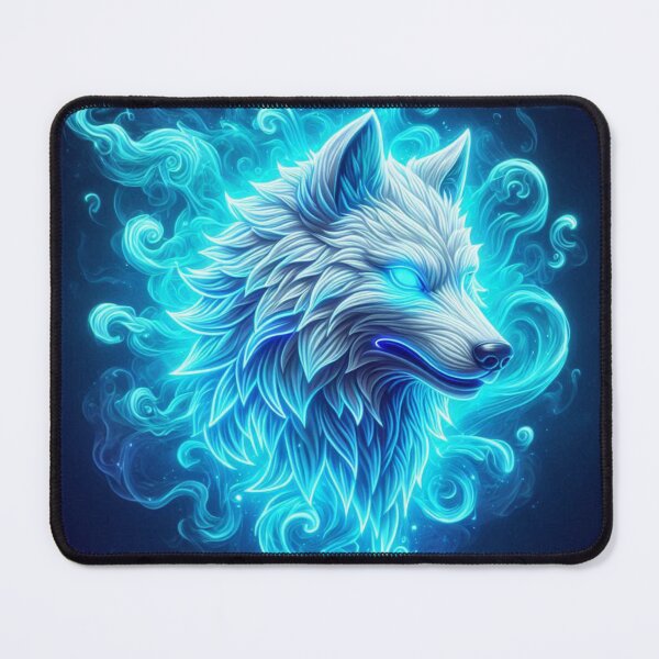 Item preview, Ice Wolf Head Neon  Blue Eyes   designed and sold by Yas_oma.