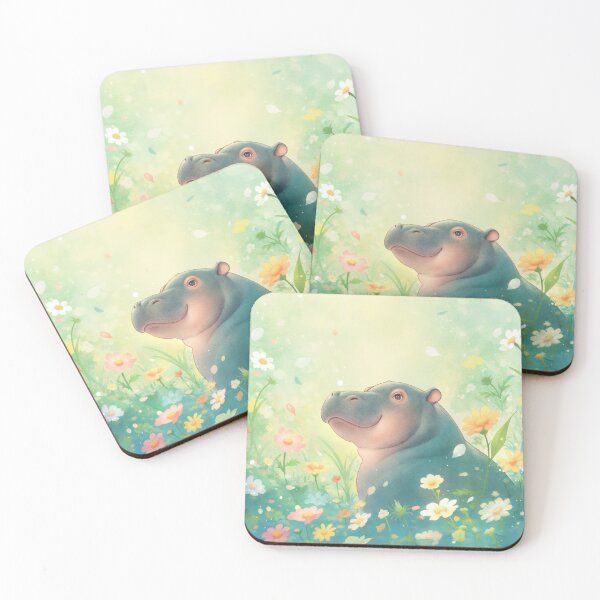 Item preview, Flower Fields and Happy Hippo designed and sold by AshiraCreations.