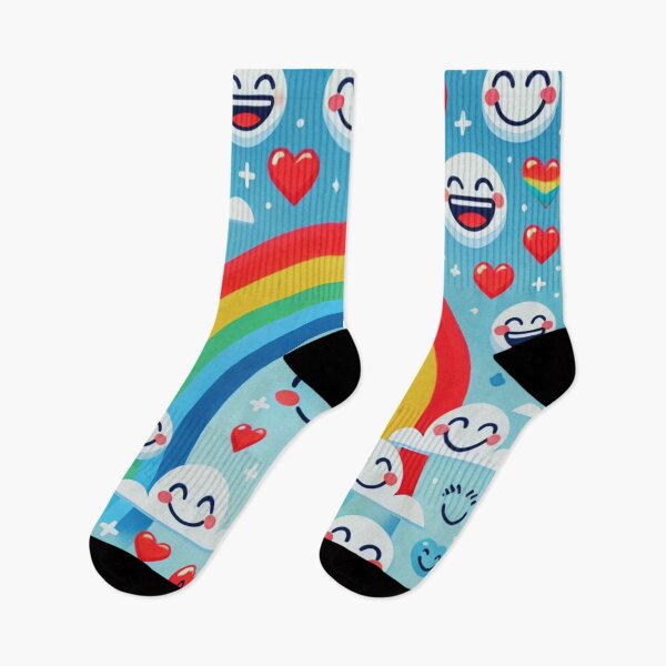 Artikelvorschau, Lächelnder Regenbogen und fröhliche Herzen entworfen und verkauft von Azazel77.