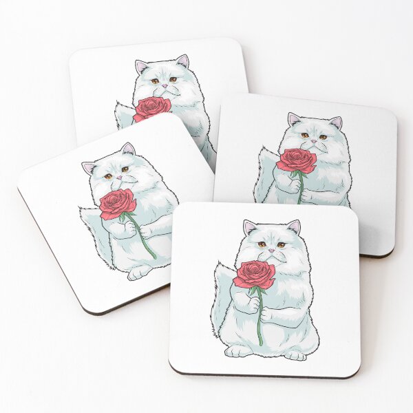 Item preview, Persian cat Rose Flower designed and sold by Snabdesign84.