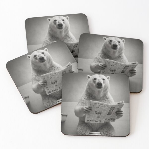 Item preview, Polar Bear Chill – Bathroom Humor Art designed and sold by vk09.