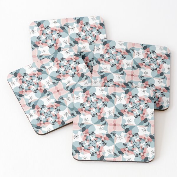 Item preview, Whimsical Winter Floral and Snowflake Pattern designed and sold by PragmaticP.