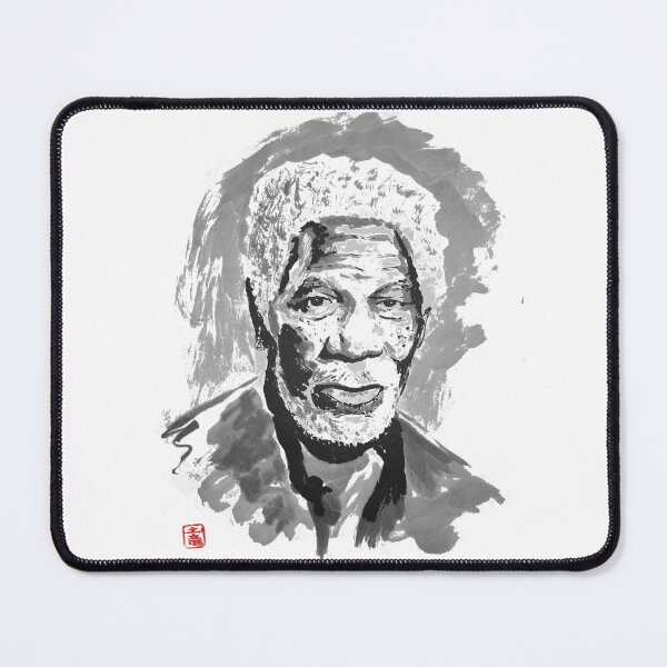 Item preview, Morgan Freeman sumi-e portrait. designed and sold by Mogura.