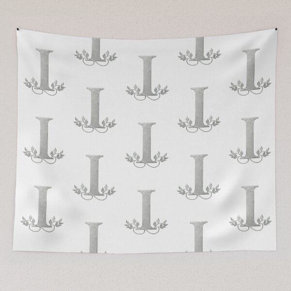 Item preview, Luxury Floral Monogram I: Elegant Grey and Silver Typography designed and sold by Fil4.