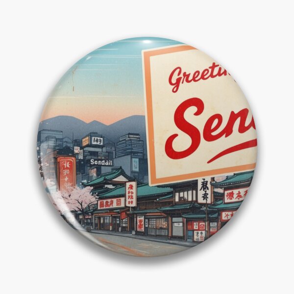 Item preview, Greetings from Sendai Japan Postcard Vintage Retro Travel Vintage designed and sold by TravelPostcardGems.