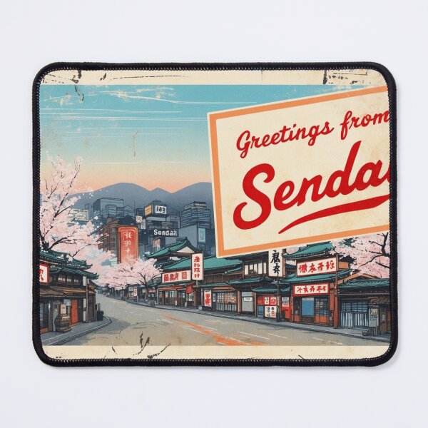 Item preview, Greetings from Sendai Japan Postcard Vintage Retro Travel Vintage designed and sold by TravelPostcardGems.
