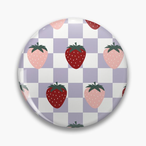 Artikelvorschau, Sommer Erdbeeren und Lavendel Karomuster entworfen und verkauft von DesignByRoseCo.