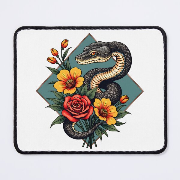 Item preview, Snake And Flowers Last designed and sold by KeopsMurat.