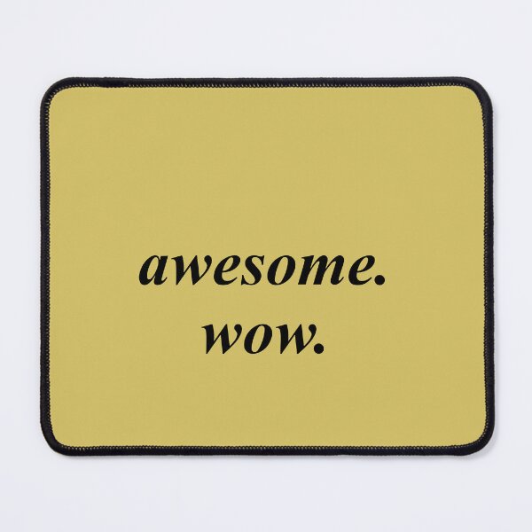 Item preview, awesome. wow. designed and sold by bethscherm.