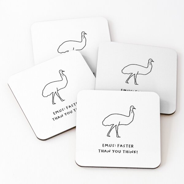 Item preview, "Emus: Faster Than You Think!" designed and sold by RM-Journey.