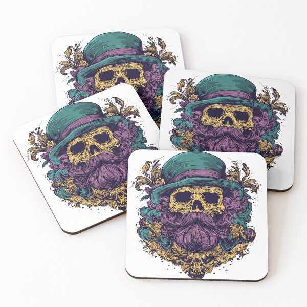 Item preview, Bearded Skull with Top Hat designed and sold by shafranietz.