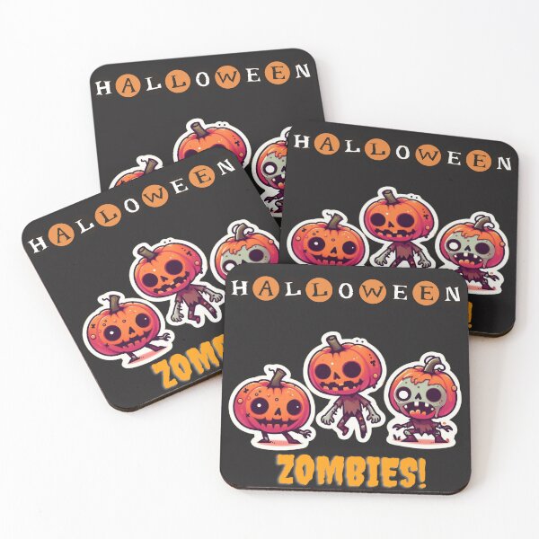 Item preview, Halloween Pumpkin Zombies designed and sold by FreeSpiritArt4U.