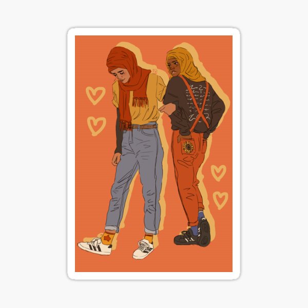 les amoureux Sticker