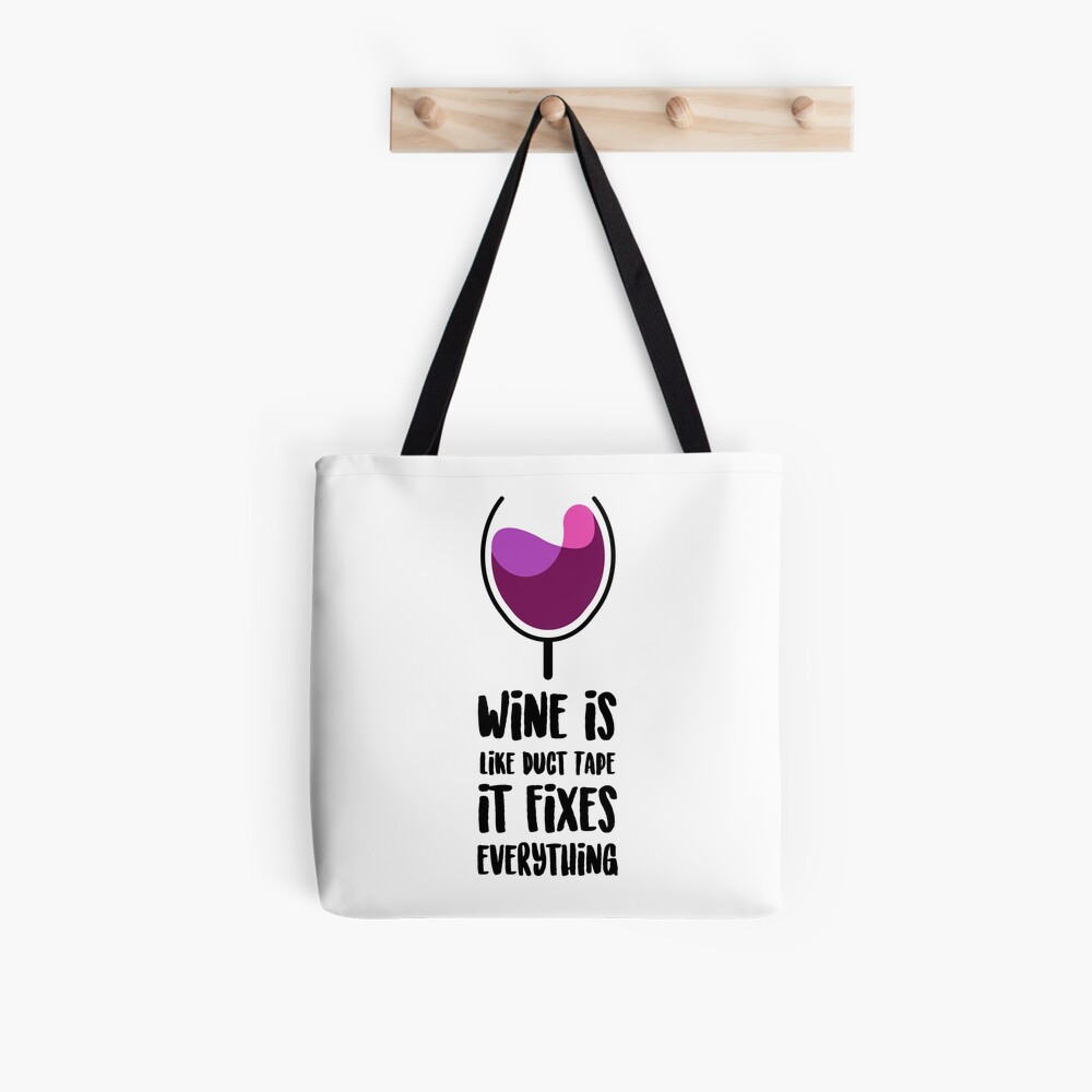 Love is like Duct Tape it Fixes Everything Quote Large Tote Bag