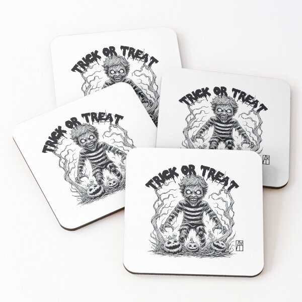 Item preview, HALLOWEEN - TRICK OR TREAT - Happy Halloween - 8 designed and sold by ArtProjectShop.