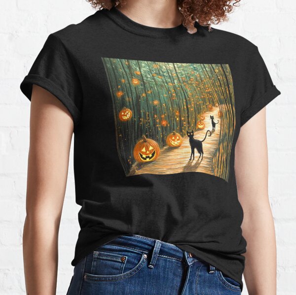 Item preview, Black Cat Halloween Jack-o'-lantern Cat Lover designed and sold by DodorianDesigns.
