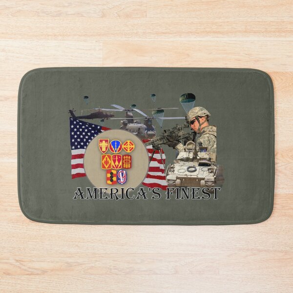 Artikelvorschau, US ARMY battalions divisions regiments installions base hq collection FIND YOURS entworfen und verkauft von THE AMERICAN TEEVANGELIST.