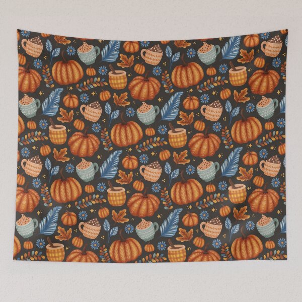 Item preview, Pumpkin spice dreams - autumn latte glow night designed and sold by OzdeBayer.