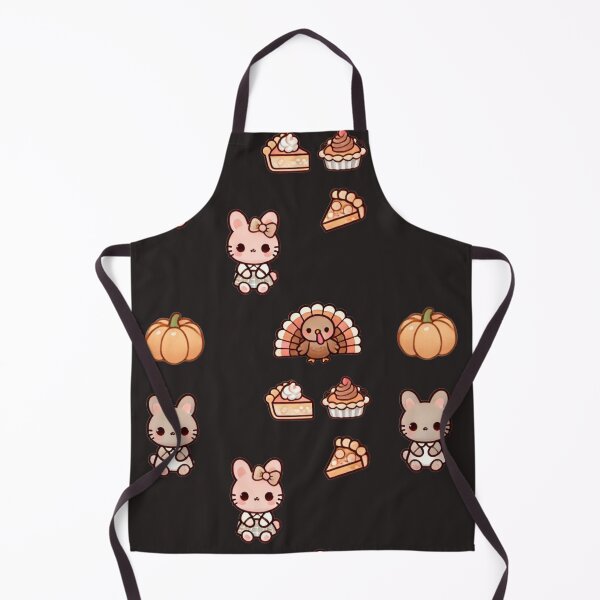 Item preview, COQUETTE AESTHETIC STICKERS THANKSGIVING THEME BUNNIES TURKEY PIE PACK designed and sold by Arts4U.