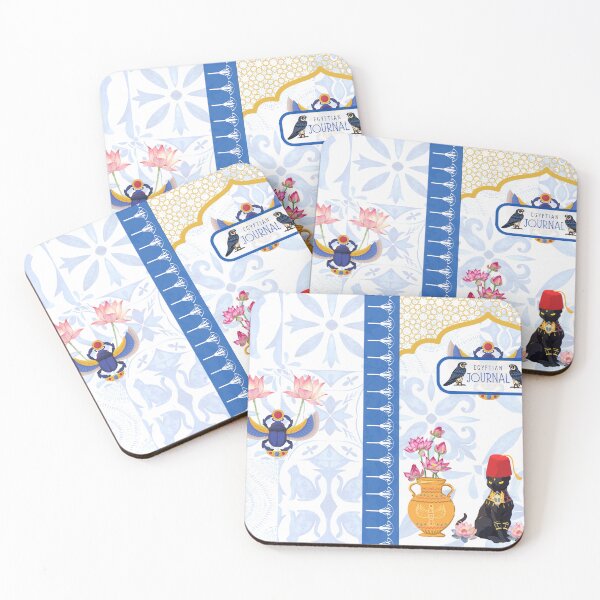 Item preview, "Egyptian Cats & Culture: A Blend of Tradition and Nature Notebook" designed and sold by salmaalrayes.