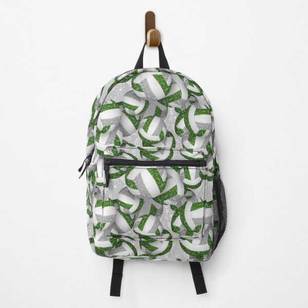 Item preview, Green gray boho floral doodle volleyball designed and sold by katzdzynes.