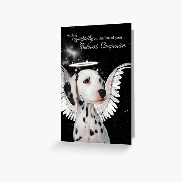 Item preview, Pet Sympathy Loss of a Dog Dalmatian Angel designed and sold by SalonOfArt.