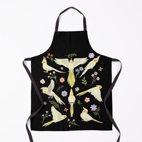 Item preview, Lutino Cockatiel Flowers designed and sold by Clara Hollins.