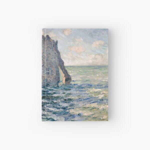 The Cliff of Aval Etretat by Claude Monet. Hardcover Journal