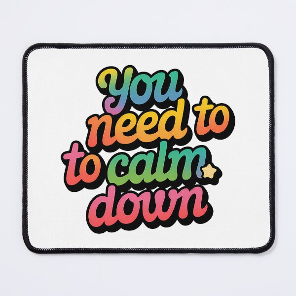 Item preview, Funny Retro Quote You Need To Calm Down Cool Groovy designed and sold by HelicalCreative.