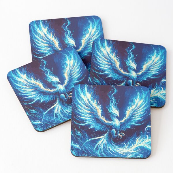 Item preview, Blue Fire Bird Phoenix designed and sold by RayCrimson.