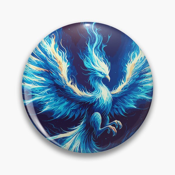 Item preview, Blue Fire Bird Phoenix designed and sold by RayCrimson.