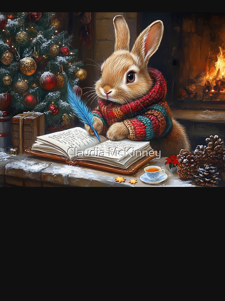 Thumbnail 7 of 7, Classic T-Shirt, Peter Rabbit's Christmas List designed and sold by phatpuppyart.