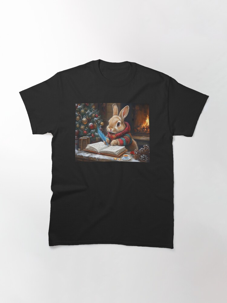 Thumbnail 3 of 7, Classic T-Shirt, Peter Rabbit's Christmas List designed and sold by phatpuppyart.